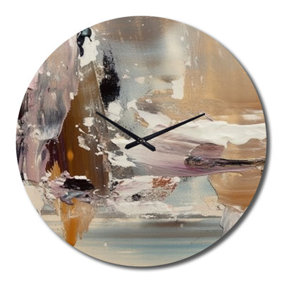 Horloge murale contemporaine Contemporary Abstract Expressionism I