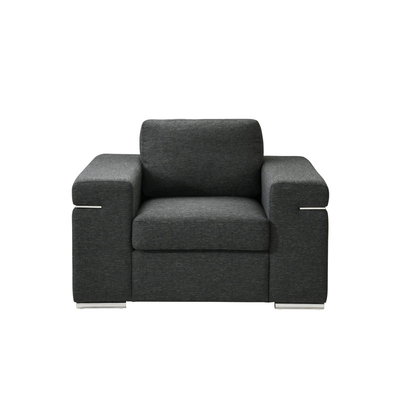 Chaise avec accoudoirs en tissu Gianna