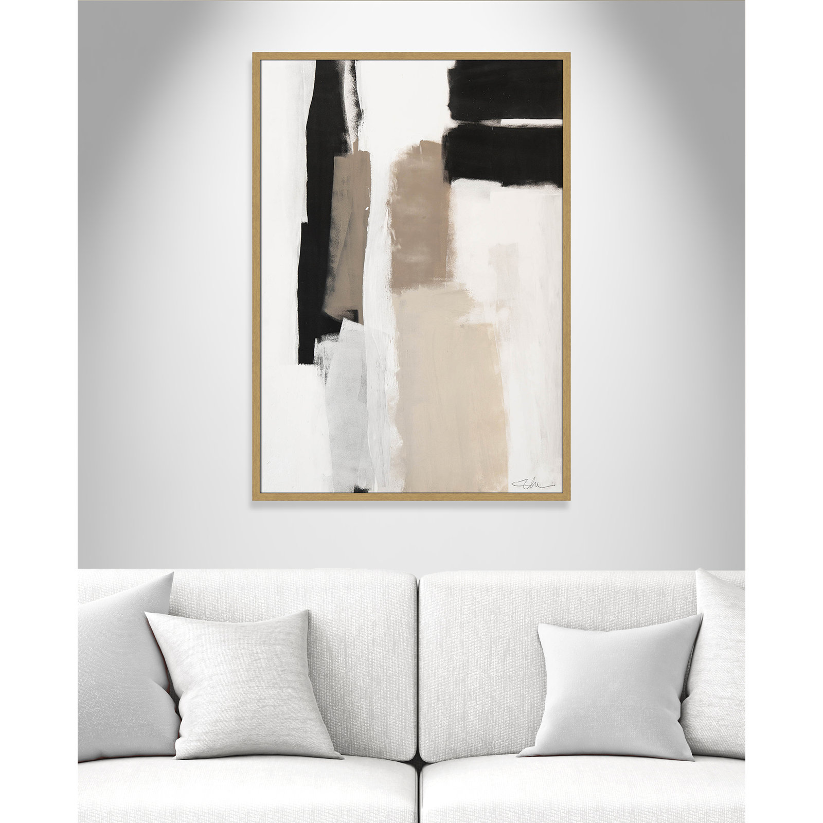Earth Scapes II Print, 41.5" H x 29.5" W x 1.25" D, Natural Slim Unmatted Picture Framed