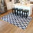 Rectangle Amberjo Geometric Flatweave Cotton Blue/White Area Rug - 8' x 11'-984801149