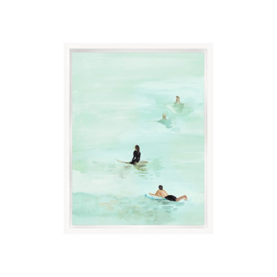 Surf Waiting Painting by Michelle Bennett