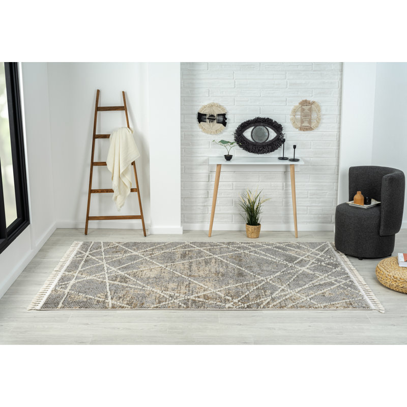 Sarina beige Rug, Rectangular 160 x 230cm