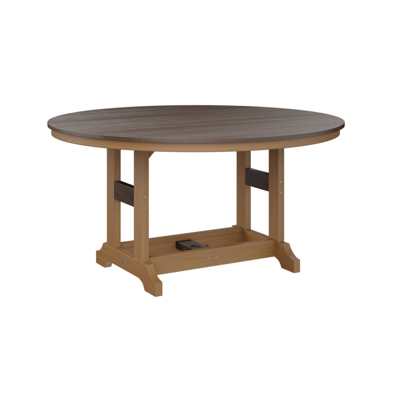 Table de bar ronde Berlin Classic, Acajou antique, Imbuia
