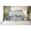 Grand lit gris avec levage hydraulique et fonction de bureau, peu encombrant pour les petits appartements, structure d'une capacité de 600 lb, rangement de matelas intégré, espaces de vie avec système de pliage Good Night de 10 pouces, structure-550198615-550198608