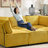 Sectional Sofas 6-Seat Modular U-Shaped Couch with Reversible Chaise, Mustard Yellow Corduroy for Living Room | Mustard Yellow | Corduroy-2020075903