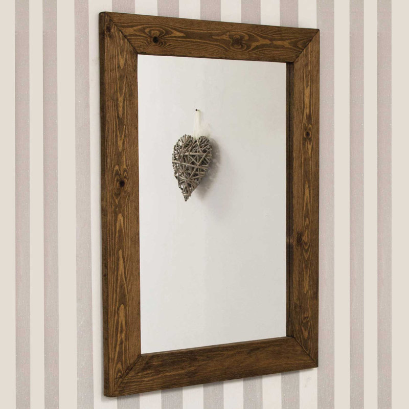 Balance Wood Flat Wall Mirror
