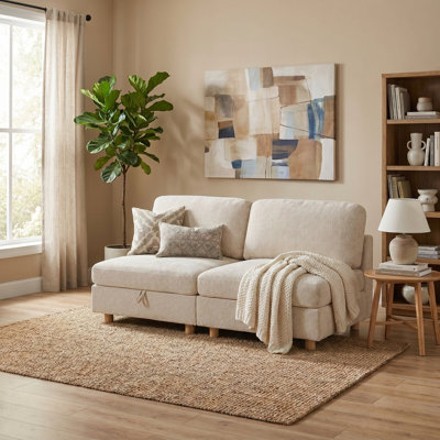 FlexiForm Modular Loveseat Sofa Seat with Storage Underneath
