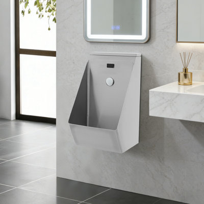 Wall Mounted Automatic Sensor Urinal,304 Stainless Steel Urinals