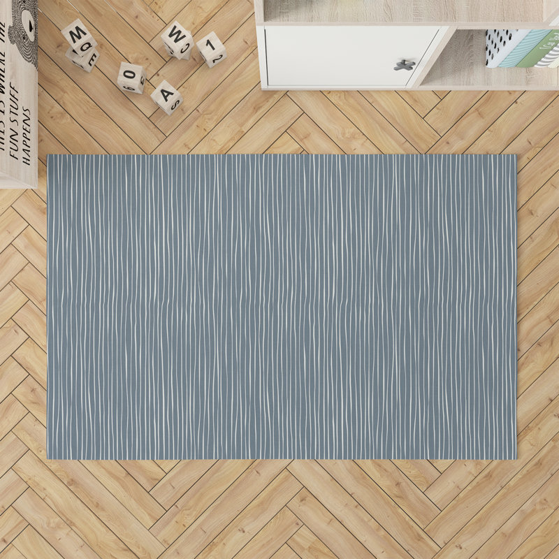 Ricky Activity Mat, Blue, Rectangle 3' x 5'