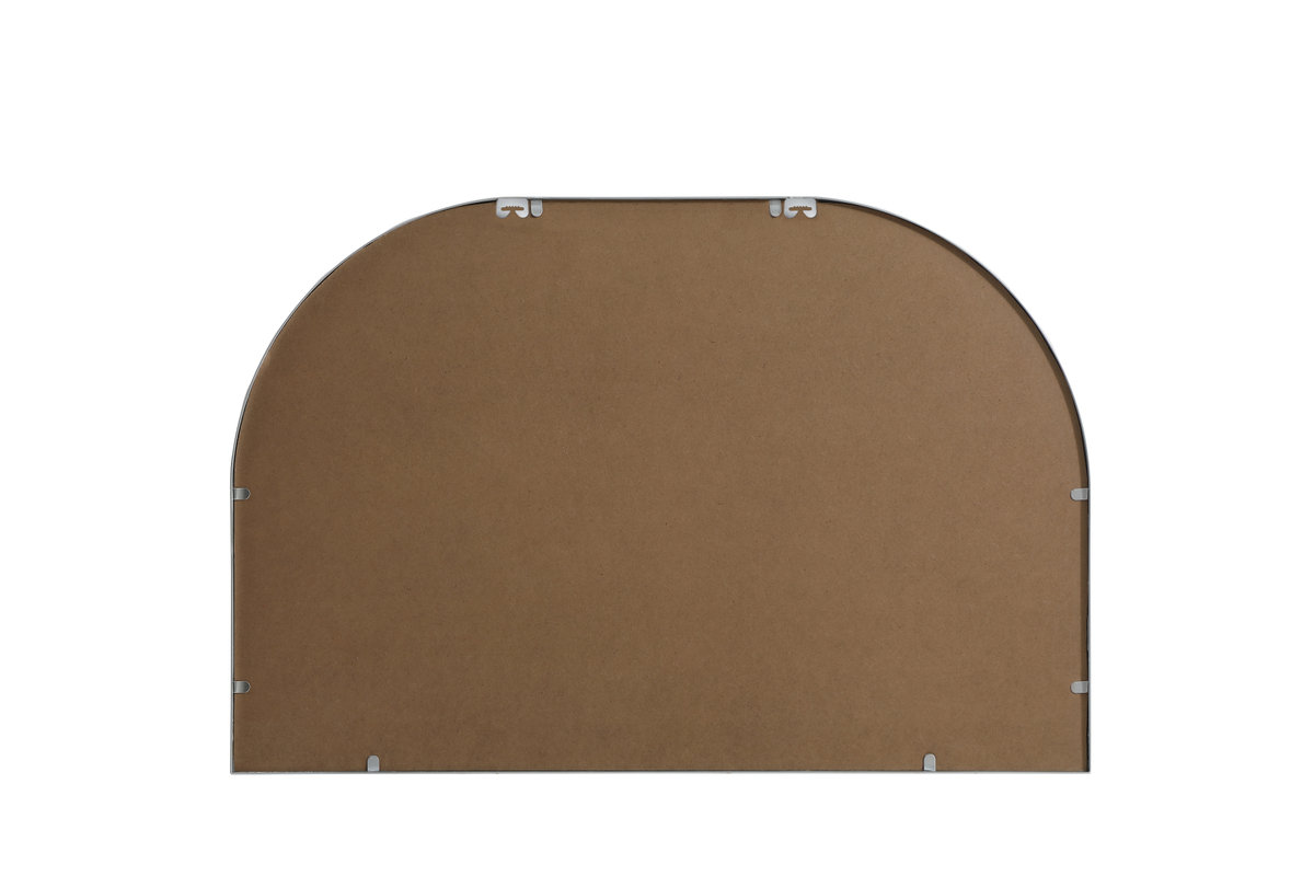 Sabine Metal Wide Arch Wall Mirror, Silver, 24" x 36"