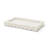 Camellia Rectangular White Marble Scalloped Tray