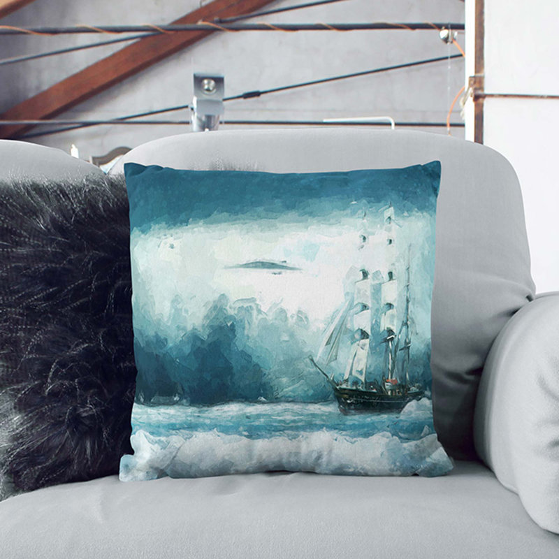 Square Throw Cushion, 55cm H x 55cm W x 20cm D