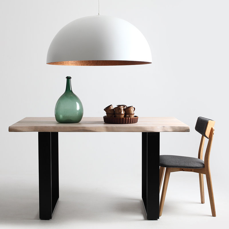 Willow 1 - Light Dome Pendant, White, 125cm H x 90cm W x 90cm D