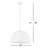 Crane 1 - Light White Single Pendant