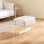 Tabouret moderne avec pieds en acrylique transparent