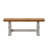 Fortville 78" Solid Wood Oak Finish Top Dining Set With Spindle Back Chairs - 6-Piece, Antique White Base Table, Chairs And Bench-605803898-605803900