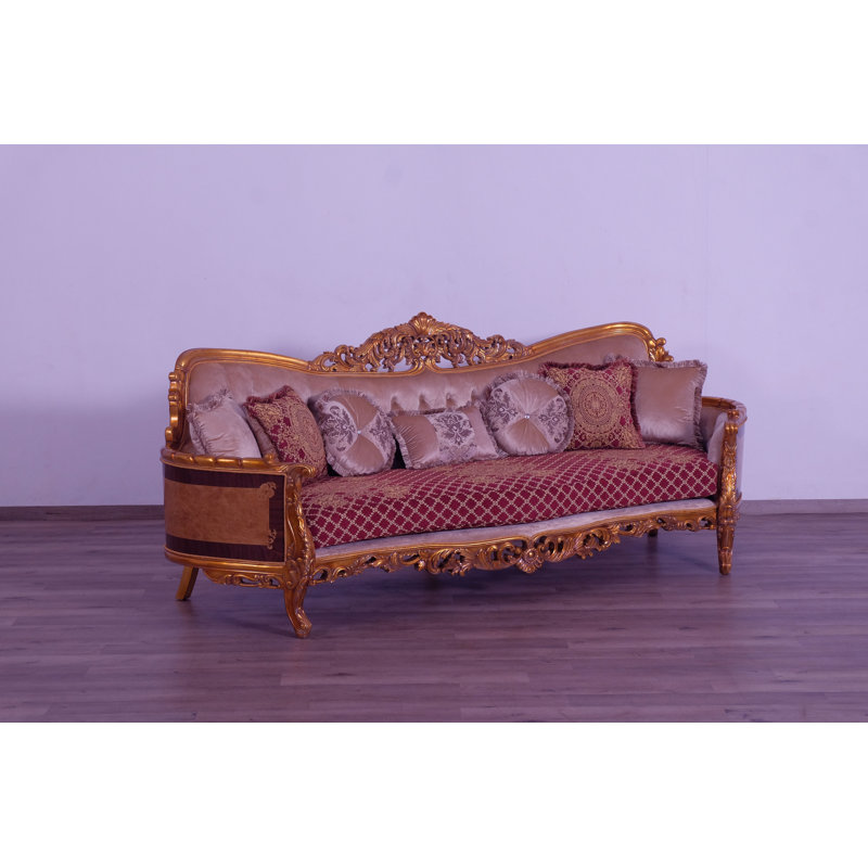 Maggiolini Sofa, Red/Burgundy, Brown