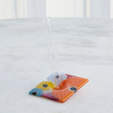 Fused Floral Handmade Glass Table Vase