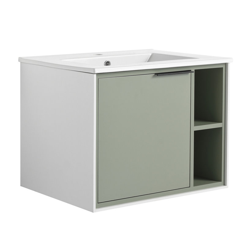 24'' Wall Mounted Single Bathroom Vanity Base Only