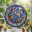 Panneau de vitrail Mystic Owl, vitrail, H 12 po-889378280