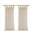 Floral Embellished Cuff Tab Top Solid Curtain Panel(Only 1 Pc Panel)