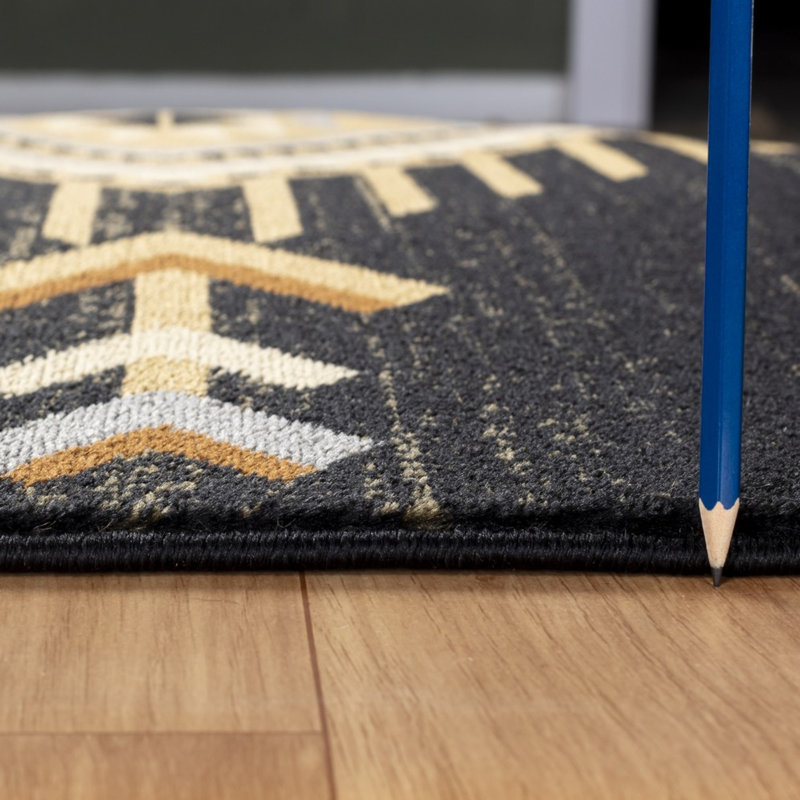 Tapis durable en polypropylène Southwest parfait pour les maisons modernes et les endroits très passants