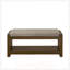Banc d'appoint avec étagère à chaussures à tablette inférieure, sièges rembourrés pour le salon et la chambre à coucher, banc de bout de lit compact moderne avec coussin amovible-129894996
