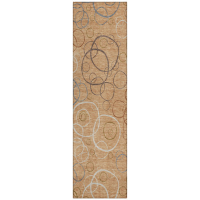 Machine Washable Indoor/Outdoor Kugler ACN2408 Geometric Rug
