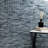 Blue Mirage Brick 12 in. x 12 in. Glossy Glass Mosaic Wall Tile