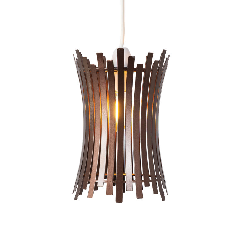 23 cm H Cylinder Pendant Shade ( Hook & Loop Fastener ) in Tan