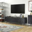70" TV Stand for TVs up to 75" with Fluted Doors, Storage & Cable Management — Charcoal Grey Mid-Century Modern Media Console for Living Room | Whitman-983890294-948202710