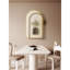 Décoration murale arche en métal crème-955332493