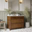 Meuble-lavabo simple 42 po avec comptoir Statuario-120824470-121676803