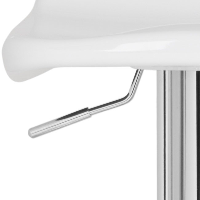 Arub Swivel Adjustable Height Counter Stool, White