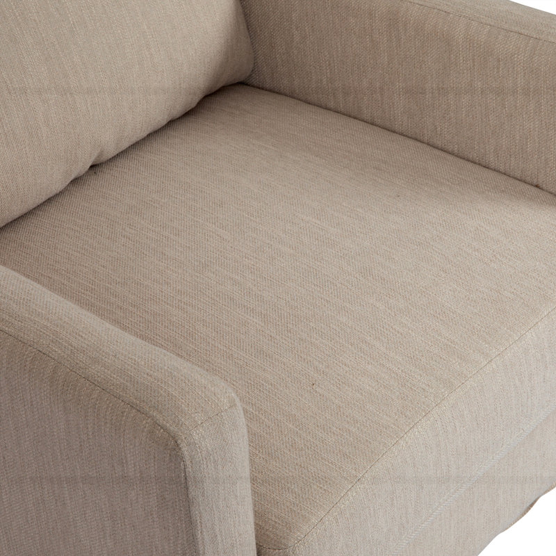Fauteuil club d'appoint, Tissu beige