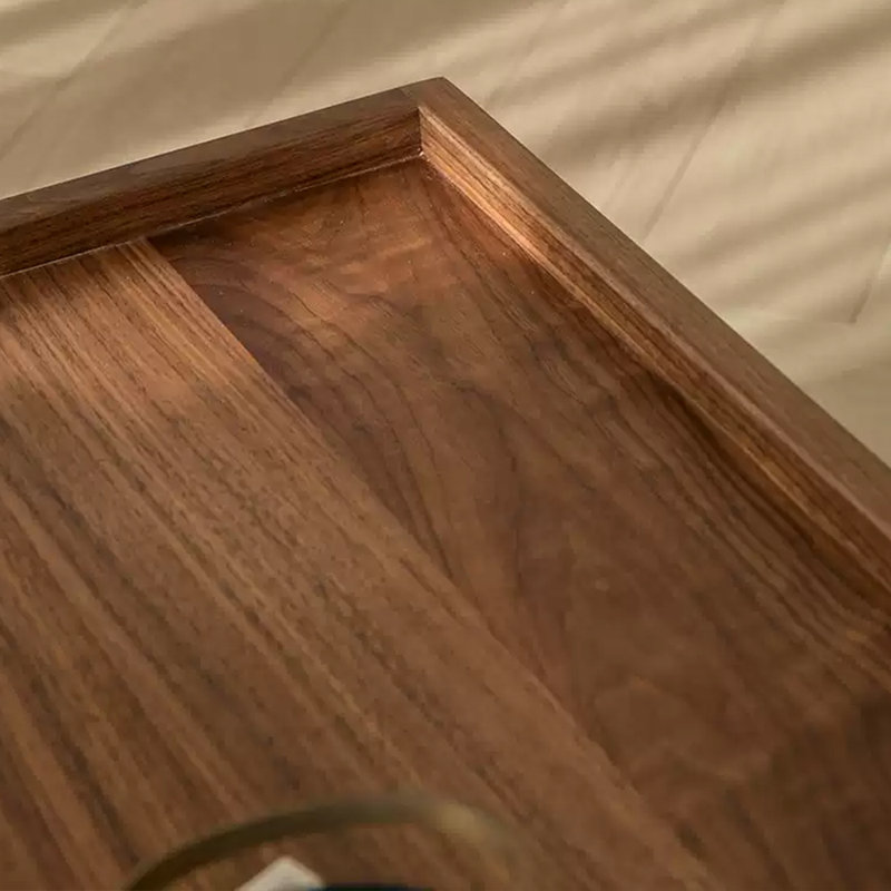 Walnut solid wood TV cabinet coffee table