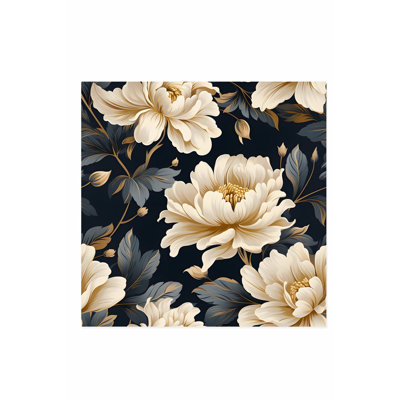 «Botanical Floral & Botanical Pattern I Cottage», reproduction d'art non encadrée