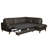 Damar Leather Corner Sofa with Sleeping Function and Storage-612128414-612128415