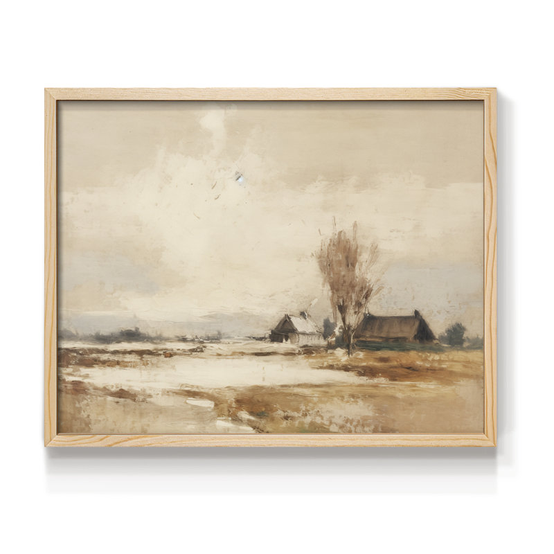 Paysages rétro-CCXLII-impression encadrée - réaménageable, Naturel, H 16 po x l 20 po