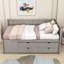 Lit de jour en bois avec tiroirs et tablettes Kouta-735083532-735083521