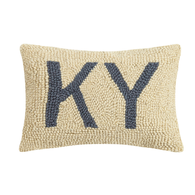  Virginia Hook Wool Lumbar Pillow, Kentucky