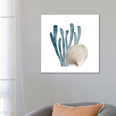 Coral Cove Blue IV by Kimberly Allen - Wrapped Canvas Painting