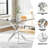 Glass Top Metal Base Dining Table-333366490