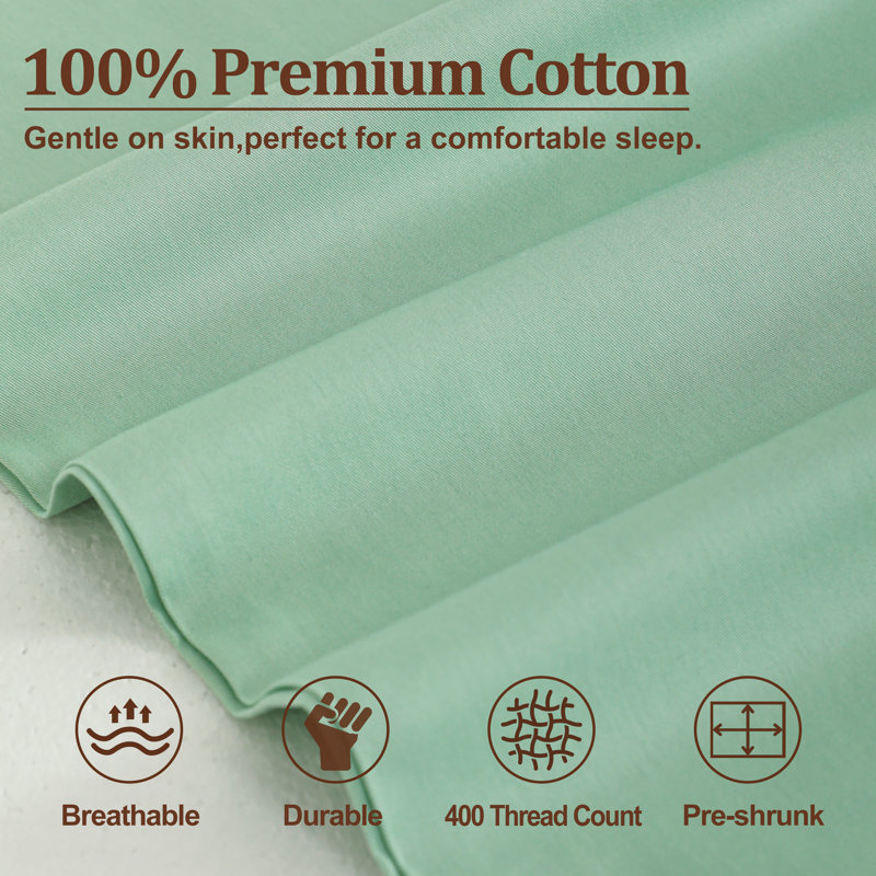 Housse de coussin 100% coton doux et respirant, housse pour coussin de fermeture à enveloppe, 20 po x 54 po, paquet de 1
