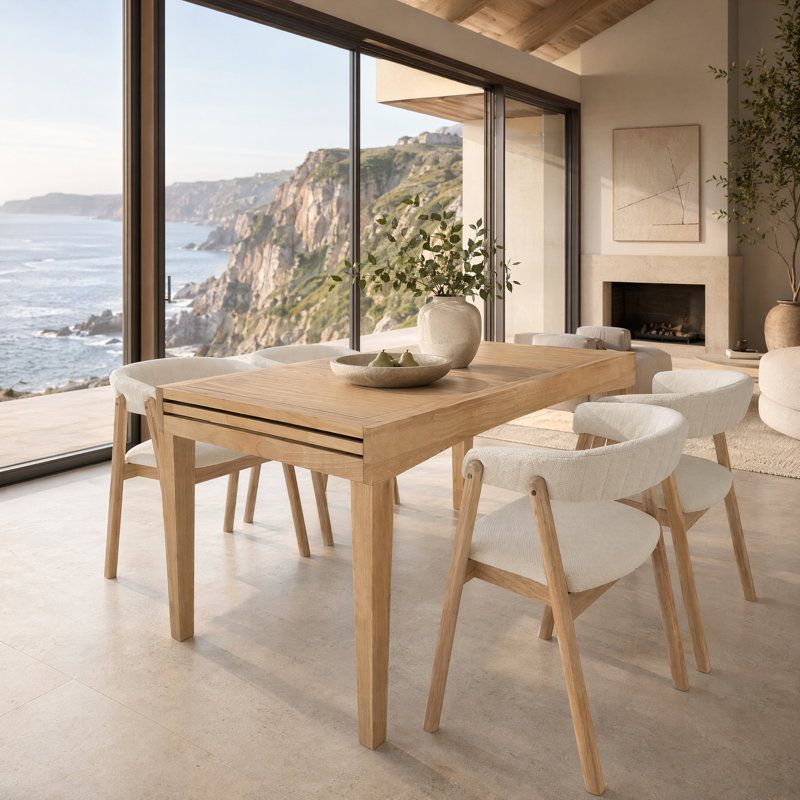 Ensemble de salle à manger extensible 5 pièces Briarwood Scandinavian, Ensemble de cinq pièces : table, quatre chaises, Chêne
