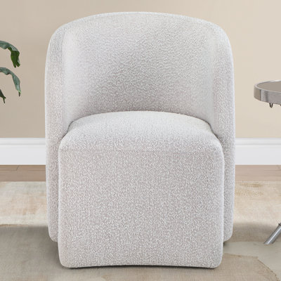 Annie Barrel Dining/Accent Chair with Casters