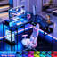 L-Shaped Metal Base Computer Desk-126450081