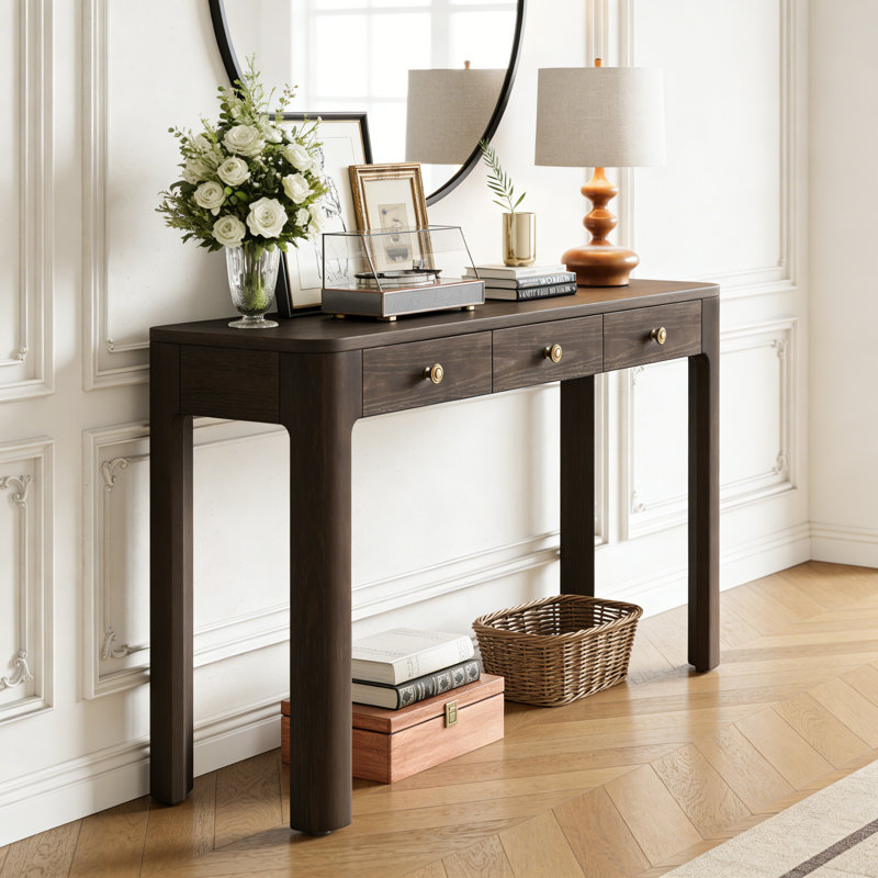 Console American Retro, Marron foncé