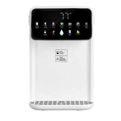 Distributeur instantané d'eau chaude, distributeur d'eau bouillante sur le comptoir avec 7 températures et 7 niveaux d'eau réglables, réservoir d'eau amovible de 118 oz, chauffage rapide avec écran tactile et verrouillage pour la maison