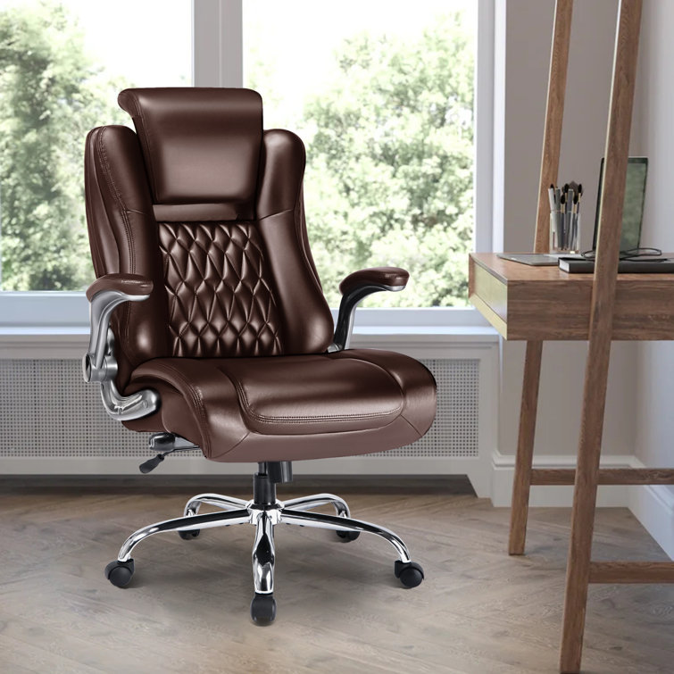 https://assets.wfcdn.com/im/97549274/resize-h755-w755%5Ecompr-r85/2557/255749920/Mykail+Executive+Office+Chair+with+Lifting+Headrest%2C+Adjustable+Flip-up+Armrests+Ergonomic+Desk+Chair.jpg